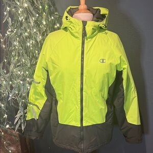 Champion Lime Green and Gray Jacket